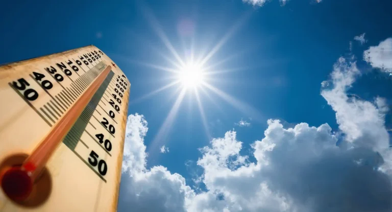 Thermometer and sun